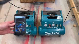 Makita Quiet Air Compressors Comparison MAC210Q amp MAC320Q [upl. by Esnahc]