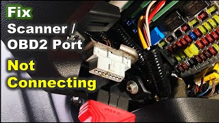 How to Fix OBD2 Port not Connecting with Automotive Scanner  Solve Scan Tool Wont Connect [upl. by Lladnew]