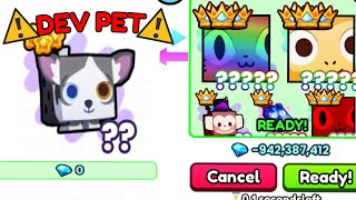 I Traded 11 DEV PET for THIS in Pet Simulator 99 [upl. by Nytsyrk]