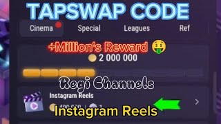 How To Make Money With Instagram Reels  Tapswap Video Code  Instagram Reels [upl. by Sanson131]