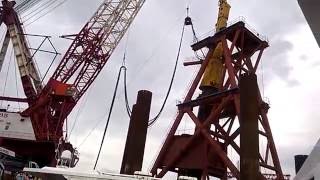 37 number pillar পাইলিং এর শব্দে মুখরিত মাওয়া জাজিরা । Padma Bridge pillar piling [upl. by Hankins898]