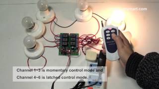 Toggle Momentary Latched mode to remote control several lights [upl. by Calisa]