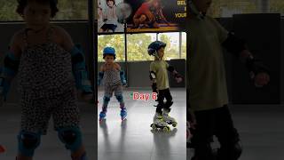 Skating journey 1 to 7 days viralvideo shortvideo [upl. by Toomin983]