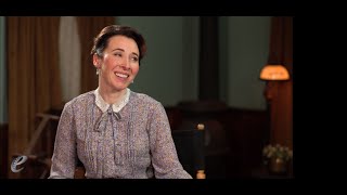 Interviewing Loretta Walsh on the set of When Calls the Heart [upl. by Bedwell]