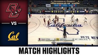 Boston College vs California Match Highlights  2024 ACC Volleyball [upl. by Maximilianus]