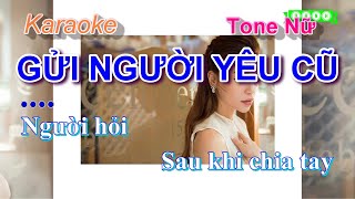 KARAOKE Gửi Người Yêu Cũ  Hồ Ngọc Hà [upl. by Ursula]