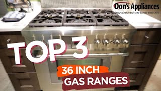 Top Rated 36quot Gas Ranges  Range Review [upl. by Aniratak]