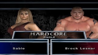 wwe Sable vs Brock Lesnar hardcore match [upl. by Notloc]