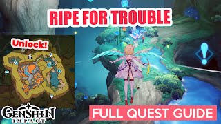 Ripe for Trouble FULL QUEST GUIDE  Genshin Impact Natlan World Quest [upl. by Nelak]