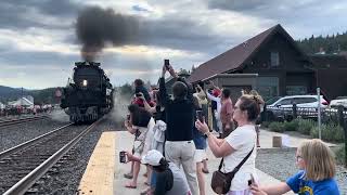 Union Pacific Big Boy roars through Truckee [upl. by Bart]