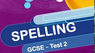 GCSE  Spelling  Test 2 [upl. by Zeiler]