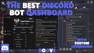 The Best Discord Bot Dashboard  Boove v120 [upl. by Smada257]