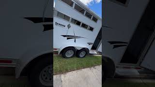 Insane Horse Trailer Deep Clean Aluminum Brightner transformation detailing horses satisfying [upl. by Aretse]