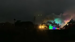 Dartmouth steam railway Christmas train of lights at goodrington sands 231223 [upl. by Anemij63]