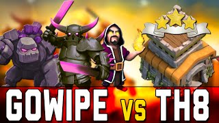 CLASH OF CLANS ITA TUTORIAL  STRATEGIA GOWIPE TH8 [upl. by Inek]