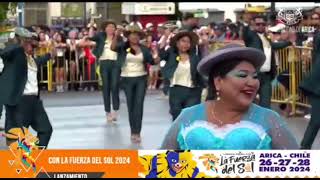 MORENADA RESIDENTES BOLIVIANOS EN ARICA LANZAMIENTO CARNAVAL FUERZA DEL SOL 🌅 [upl. by Venn758]