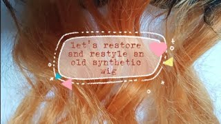 How I Wash Detangle Defrizz and Restyle a Synthetic Wig  Nezuko Cosplay Wig  cci  ne [upl. by Childers]