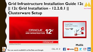 Grid Infrastructure Installation Guide 12c  12c Grid Installation  12201  Clusterware Setup [upl. by Enyal]