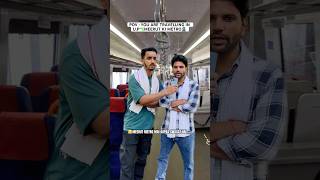 Meerut Metro Mai Aapka Swagat Hai😂funny bestfriend meerut uttarpradesh ytshorts metro delhi [upl. by Eddina]