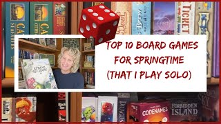 Top 10 Board Games for Spring Solo Play sologameplay [upl. by Prober]