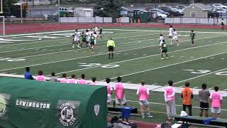 Livingston High School Boys Varsity Soccer vs Montclair 92624 [upl. by Walston581]