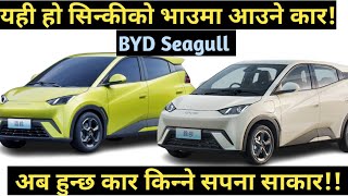 BYD seagull upcoming electric car in nepalnew 2024 ev car in nepali marketelectric vehicle nepal [upl. by Kawasaki]