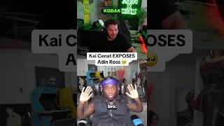 Kai Cenat EXPOSES Adin Ross 😬 adinross kick streamer shorts trendingshorts [upl. by Erine]