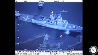 Norwegian Frigate Collides with Oil Tanker [upl. by Navonoj]