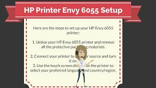 HP Printer Envy 6055 Setup [upl. by Ettenor188]