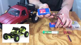 WPL C14 RTR  LIPO battery Upgrade FAIL and top speed runstock [upl. by Quitt]