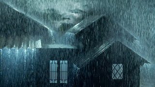 ⚡Powerful Thunderstorm Rain Sounds for Sleeping  Heavy Rainstorm amp Very Strong Thunder on Tin Roof [upl. by Terina]