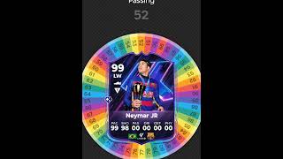 I Respun NEYMAR JR FC 25 Card at BARCELONA fifa spinner soccer football [upl. by Em]