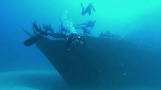 🇲🇹 Scuba Diving  Malta  Cirkewwa  P29 Wreck [upl. by Simonette]