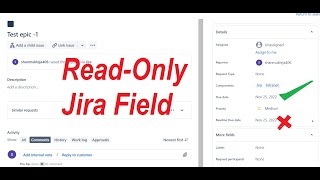 Making jira field read onlynoneditable [upl. by Eeryk787]