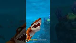 bermain huggry shark world prt2 atomic sharkgamesshorts [upl. by Cleon]