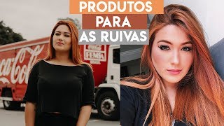 MELHORES PRODUTOS PARA CABELOS RUIVOS 😍❤ [upl. by Wake]