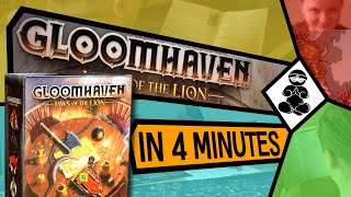 Gloomhaven Jaws of the Lion  How to Play in only 4 minutes  BoardgameNinja [upl. by Packton]