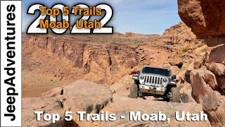 Top 5 OffRoad Trails in Moab Utah 2022 4K UHD [upl. by Dionne]