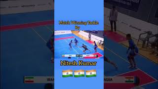 India VS Iran asiacup2023 sports asiakabaddi kabaddi [upl. by Svetlana]