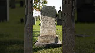 Headstone cleaning leveling repair and reset of the headstone belonging to Elizabeth R Feeter [upl. by Annodam]