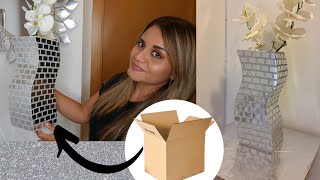 💡COMO HACER UN JARRON CON CARTON [upl. by Asyla]