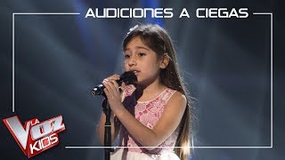 Alison Fernández canta Ahora tú  Audiciones a ciegas  La Voz Kids Antena 3 2019 [upl. by Petrick]