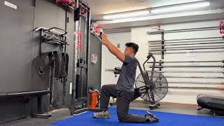 Half Kneeling Single Arm Pulldown [upl. by Attenad]