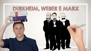 DURKHEIM WEBER E MARX [upl. by Alol]