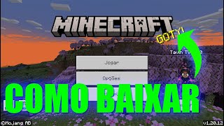 COMO BAIXAR E INSTALAR O MINECRAFT WINDOWS10 ATUALIZADO 2024 [upl. by Enitsirhc535]