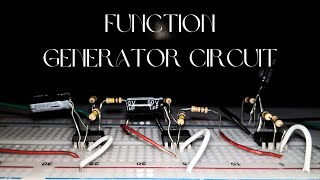 Function Generator Circuit  LM741 OpAmp  BASIC ELECTRONICS PROJECT  OPEN ENDED LAB [upl. by Auqenat]