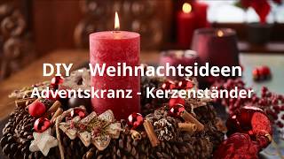 DIY Adventskerzenständer  Wie bastle ich mir einen Adventskranz selber [upl. by Sam]