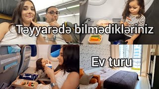 VLOG  Ev turu Təyyarədə nə ilə başını qatıram  evturuvlog rusiya səyahət [upl. by Ramberg138]