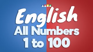 Every Number from 1 to 100  Counting Numbers in English from 1 to 100 [upl. by Elwin87]