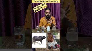 Tyndall effect  Chemistry  Class 9101112 experiment science tyndalleffect viralvideo [upl. by Ciapha247]